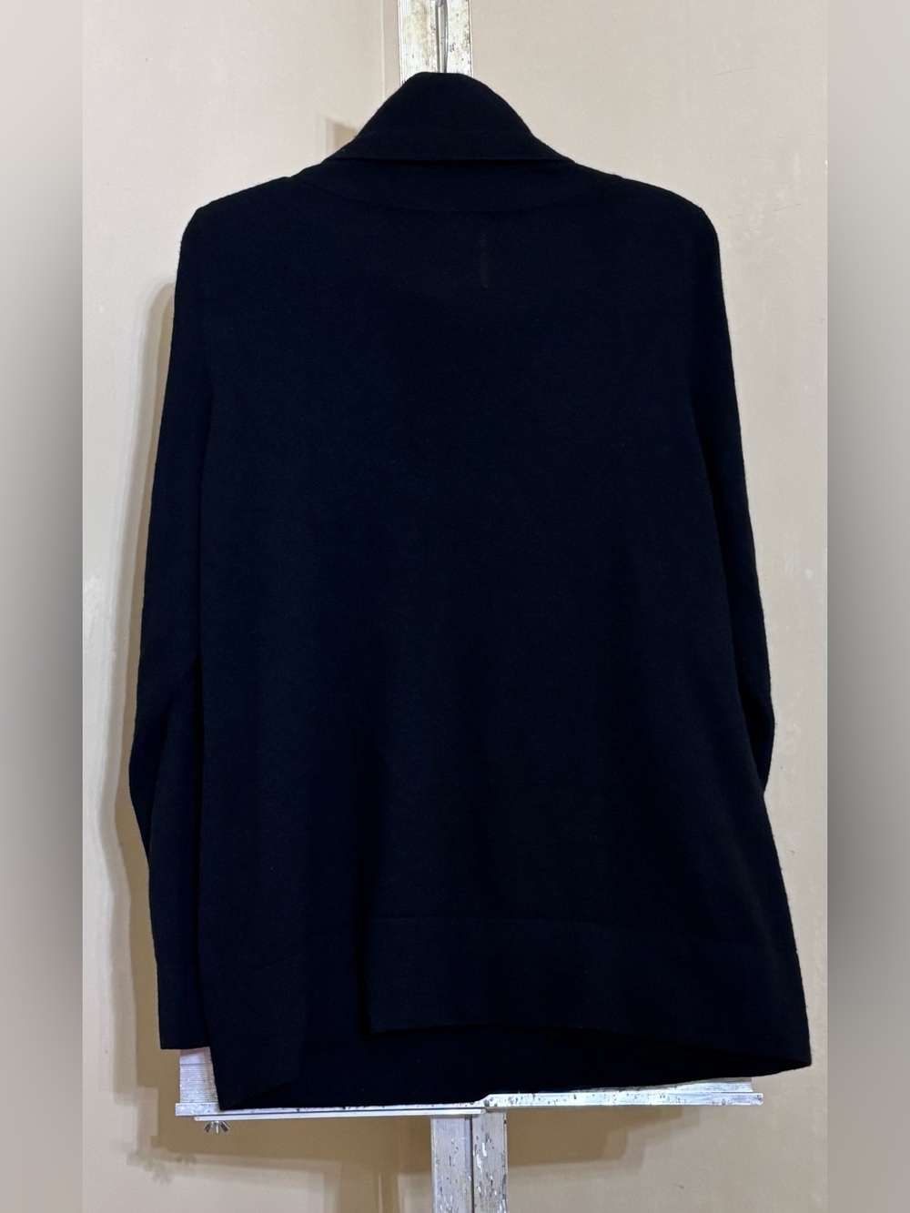 Banana Republic Black 100% Cashmere Full-Zip Sweater Sz XL - Picture 6 of 10